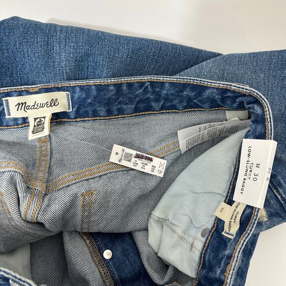 Madewell The Curvy Low Slung Baggy Jean Robertson Wash Rigid Blue US 30 NWT - Picture 13 of 15
